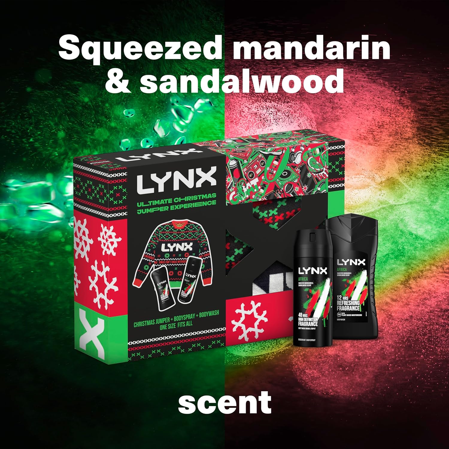 Lynx Ultimate Christmas Jumper Gift Set 2 piece with a Shower Gel and Deodorant