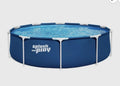 Bestway 10ft Steel Pro Above Ground Pool Set Filter Pump Round Garden Swimming